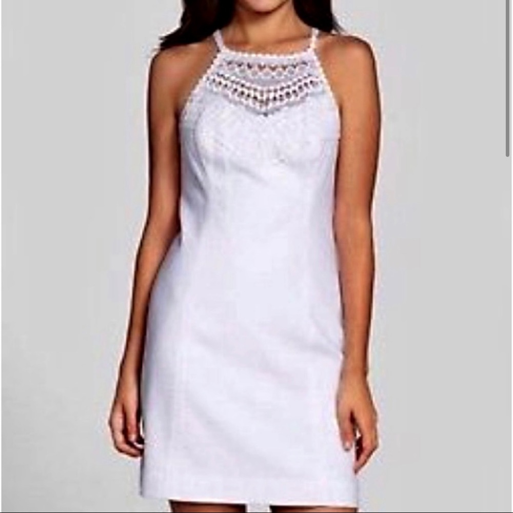 Lilly Pulitzer white cotton pique Pearl dress